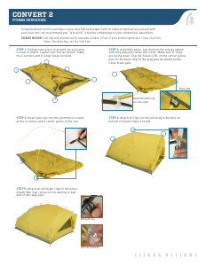 Handleiding Sierra Designs Convert 2 Tent