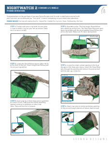 Manual Sierra Designs Nightwatch 2 Tent