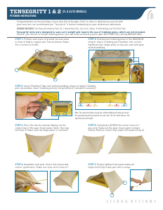 Manual Sierra Designs Tensegrity 1 Tent