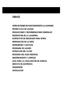 Manual de uso Whirlpool WHM 102 W Lavadora