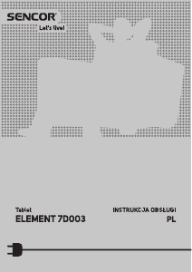 Instrukcja Sencor Element 7D003 Tablet