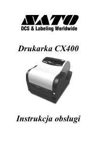 Instrukcja SATO CX400 Drukarka etykiet