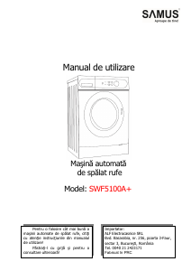 Manual Samus SWF5100A+ Mașină de spălat