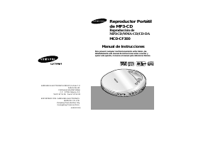 Manual de uso Samsung MCD-CF300 Discman