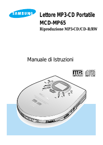 Manuale Samsung MCD-MP65 Discman