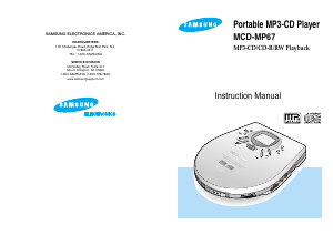 Handleiding Samsung MCD-MP67 Discman