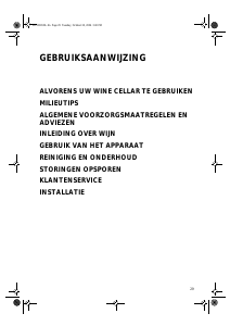 Handleiding Whirlpool ARC 2040W Wijnklimaatkast