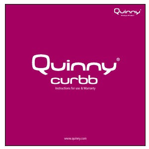 Manual de uso Quinny Curbb Portabebés