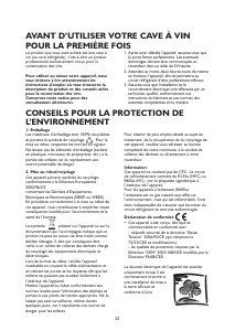 Mode d’emploi Whirlpool ARC 230/MR/LH Cave à vin