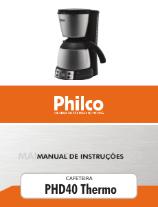 Manual Philco PHD40 Thermo Máquina de café