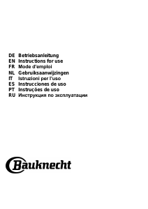 Manual de uso Bauknecht DBHBS 63 LL IX Campana extractora