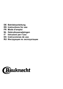 Manual de uso Bauknecht DBHPN 65 LM X Campana extractora