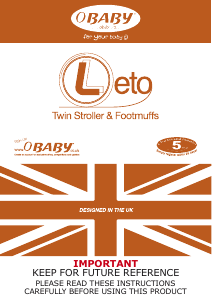 Manual OBaby Leto Stroller