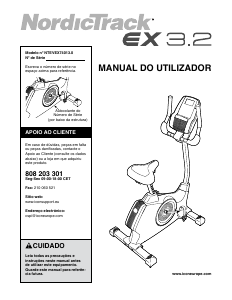 Manual NordicTrack EX 3.2 Bicicleta estática