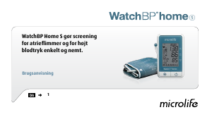 Brugsanvisning Microlife WatchBP Home S Blodtryksmåler