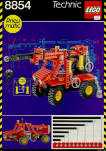 Manual de uso Lego set 8854 Technic Camión grúa