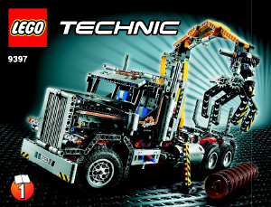 Manuale Lego set 9397 Technic Trasportatore di tronchi