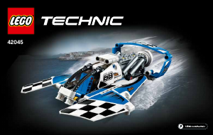 Manual de uso Lego set 42045 Technic Hidrodeslizador de competición
