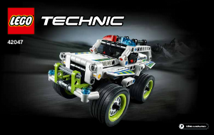 Brugsanvisning Lego set 42047 Technic Politi-interceptor