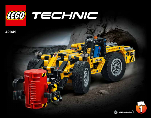 Brugsanvisning Lego set 42049 Technic Mine-læssemaskine