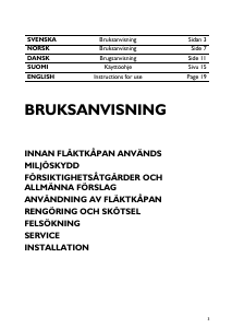 Bruksanvisning Bauknecht DFH 5363 WS Köksfläkt