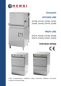 Instrukcja Hendi Kitchen Line 231418 Zmywarka