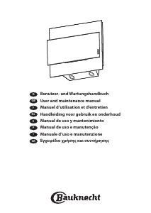 Manuale Bauknecht DWGR 9880 EW Cappa da cucina