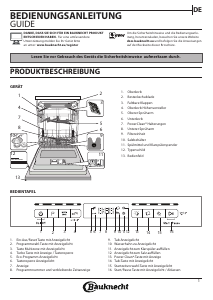 Bedienungsanleitung Bauknecht BBO 3O539 PLGT Geschirrspüler