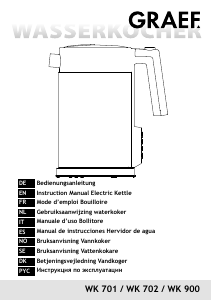 Bruksanvisning Graef WK 702 Vattenkokare