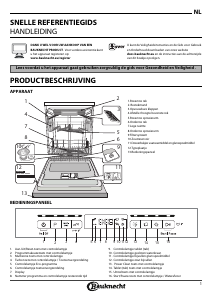 Handleiding Bauknecht BCBO 3T333 DL I Vaatwasser