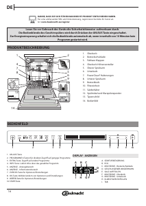 Bedienungsanleitung Bauknecht BCIF 5O539 PLET Geschirrspüler