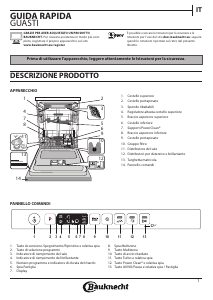 Manual Bauknecht BCIO 3O41 PLET S Máquina de lavar louça