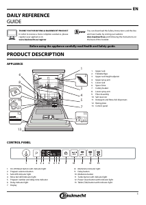 Handleiding Bauknecht BCIO 3T121 PE Vaatwasser
