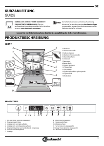 Bedienungsanleitung Bauknecht BCIO 3T123 PFE Geschirrspüler