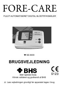 Brugsanvisning Fore-Care SE-9400 Blodtryksmåler