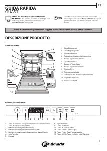 Manuale Bauknecht BCIO 3T341 PLET Lavastoviglie