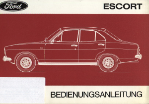 Bedienungsanleitung Ford Escort (1976)