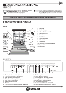 Bedienungsanleitung Bauknecht BFO 3C33 C Geschirrspüler