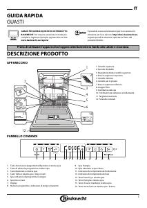 Manuale Bauknecht BFO 3T332 A Lavastoviglie