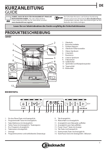 Bedienungsanleitung Bauknecht BFO 3T333 DLM X Geschirrspüler