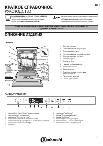 Руководство Bauknecht BIC 3C26 PF Посудомоечная машина