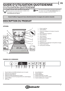 Mode d’emploi Bauknecht BIO 3T323 PE6.5M Lave-vaisselle