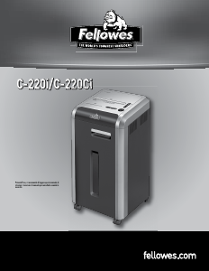 Manuale Fellowes C-220Ci Distruggidocumenti