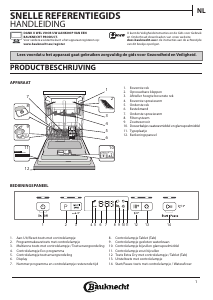 Handleiding Bauknecht BKBC 3C32 X C Vaatwasser