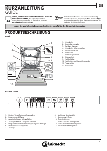 Bedienungsanleitung Bauknecht BKCIC 3C26 F Geschirrspüler