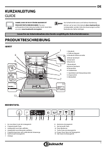 Bedienungsanleitung Bauknecht BKCIC 3C26 P Geschirrspüler