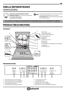 Handleiding Bauknecht BUE 2B19 X Vaatwasser
