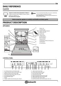Manual Bauknecht BUO 3T323 P6M X Dishwasher