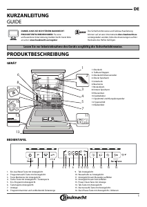 Bedienungsanleitung Bauknecht BUO 3T323 P6M X Geschirrspüler