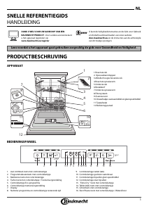 Handleiding Bauknecht BUO 3T332 X Vaatwasser